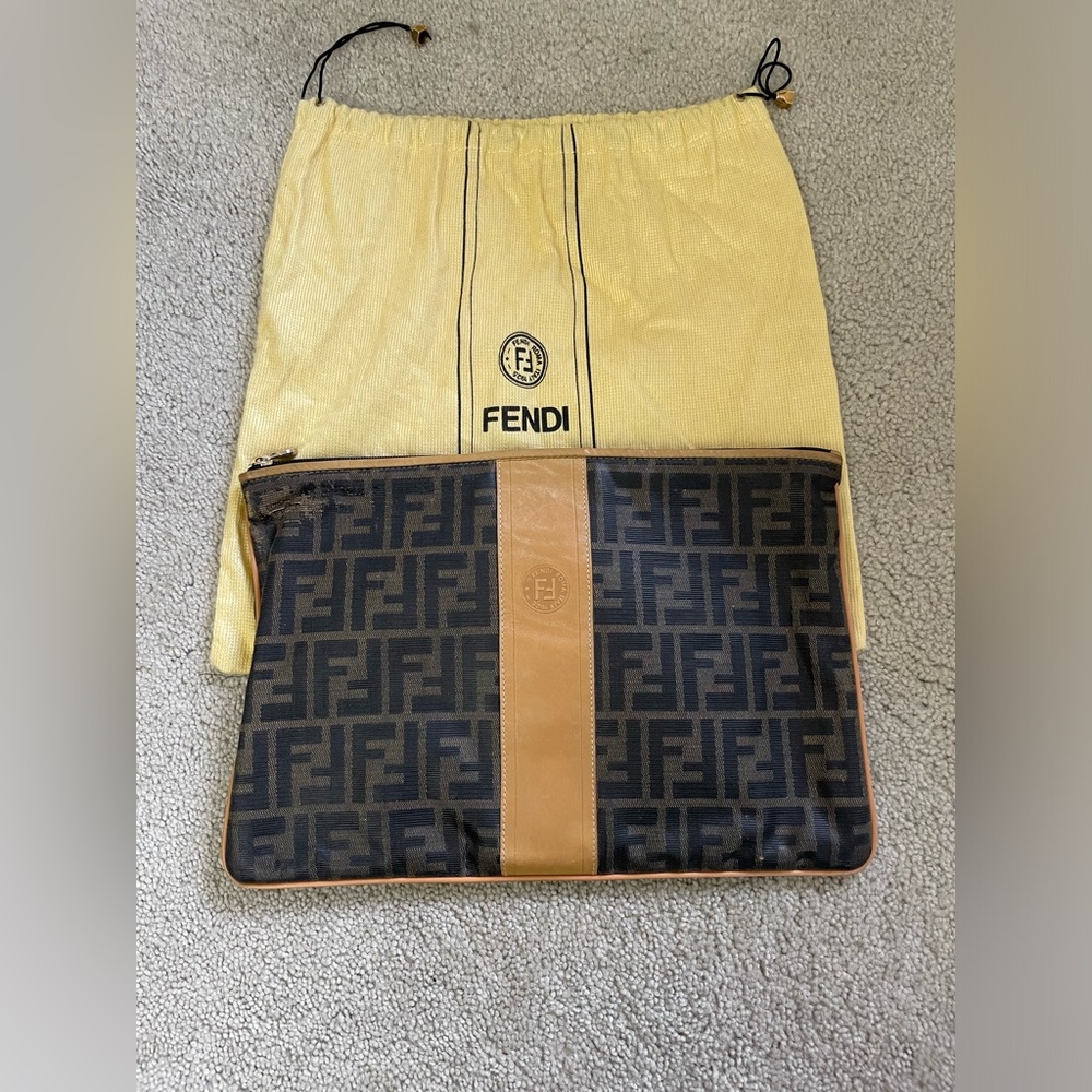 Vintage Fendi Clutch with Original Dust Bag